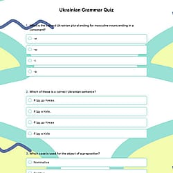 Ukrainian Grammar Quiz
