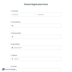 Patient Registration Form