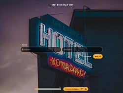 Hotel Booking Form Template