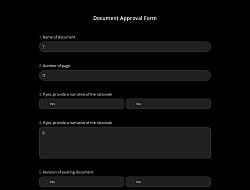 Document Approval Form
