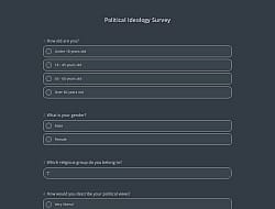 Political Ideology Survey