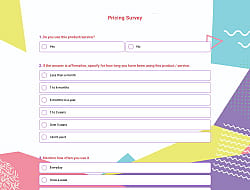 Pricing Survey