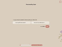 Modelo de Quiz de Personalidade