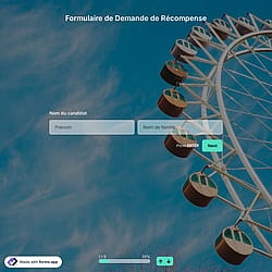 Modèle de Formulaire de Demande de Récompense