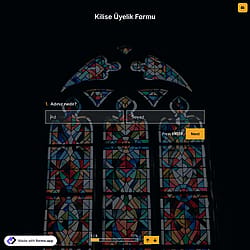 Kilise Üyelik Formu Şablonu