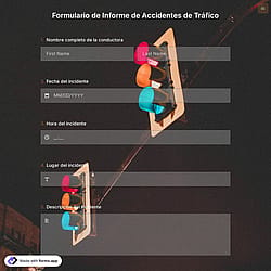 Plantilla de Formulario de Informe de Accidentes de Tráfico