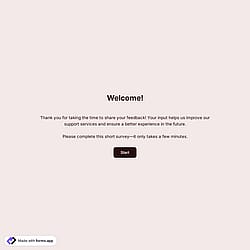 Customer Service Satisfaction Survey Template