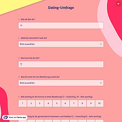 Dating-Umfrage