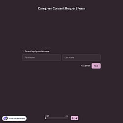 Caregiver Consent Request Form