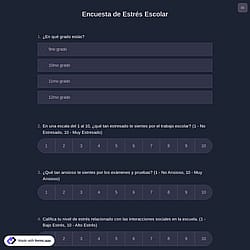 Encuesta de Estrés Escolar