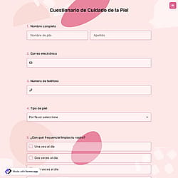 Cuestionario de Cuidado de la Piel