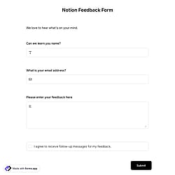 Notion Feedback Form