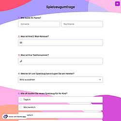 Spielzeugumfrage
