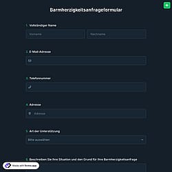 Barmherzigkeitsanfrageformular