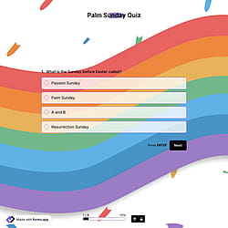 Palm Sunday Quiz