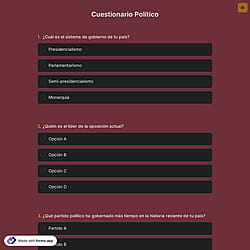 Cuestionario Político