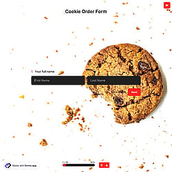 Online Cookie Order Form
