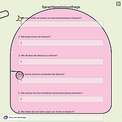 Sprachkenntnisumfrage