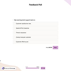 Feedback Poll