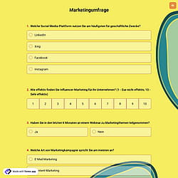 Marketingumfrage