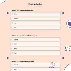 Esperanto Quiz