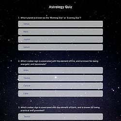 Astrology Quiz