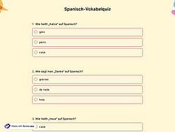 Spanisch-Vokabeltest