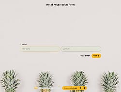 Hotel Reservation Form Template