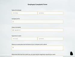 Employee Complaint Form Template