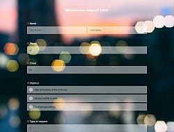Maintenance Request Form Template