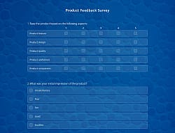 Product Feedback Survey Template
