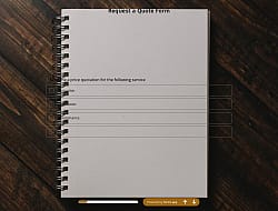 Request a Quote Form Template