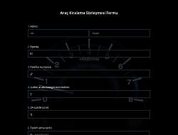 Car Rental Agreement Form Template