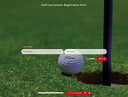 Formulario de Registro de Torneo de Golf