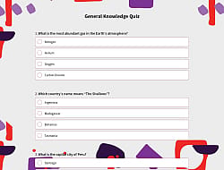 General Knowledge Quiz