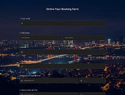 Online Tour Booking Form