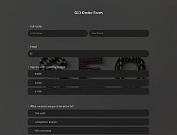 SEO Order Form