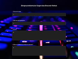 Discord Ban Appeals Form