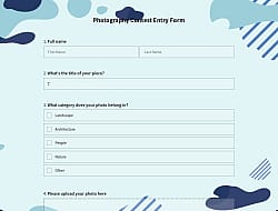 Photography Contest Entry Form