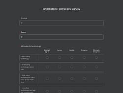 Information Technology Survey