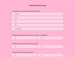 Pesquisa de Qualidade do Produto