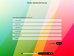 Vendor Satisfaction Survey