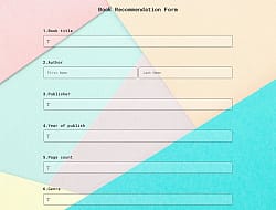 Formulário de Recomendação de Livros