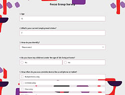 Focus Group Survey