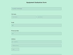 Formulário de Avaliação de Equipamento