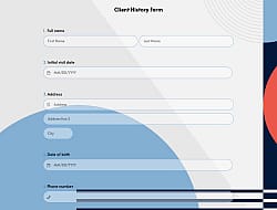Client History Form