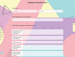 Online Employee Evaluation Form