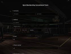 Gym Membership Cancellation Form Template