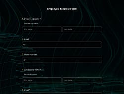 Plantilla de Formulario de Recomendación de Empleados