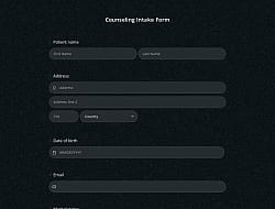Counseling Intake Form